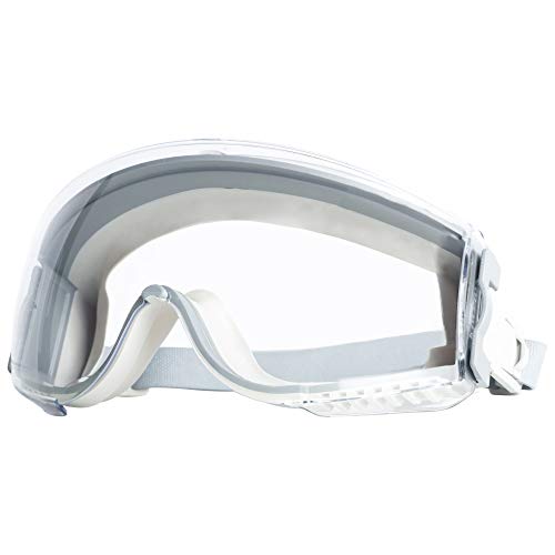Honeywell Ademco Uvex Stealth Safety Goggles with Clear HydroShield Anti-Fog Lens, Grey Body & Neoprene Headband (S3960HS)