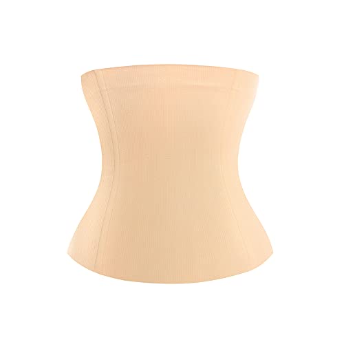 KSKshape Waist Trainer Shapewear For Weight loss Tummy Control Body Shaper Breathable Waist Cincher,Beige,XL