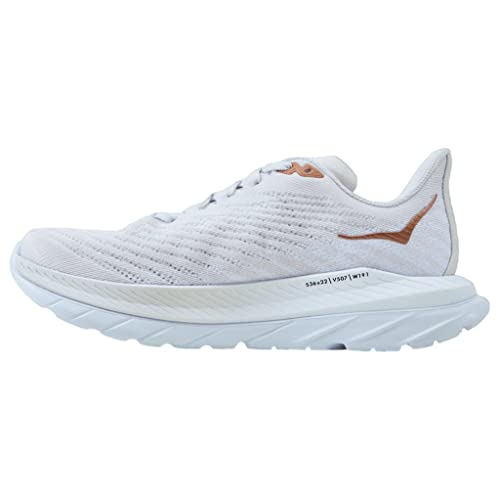 HOKA ONE ONE Women's Track and Road, White White Copper, 8.5 US