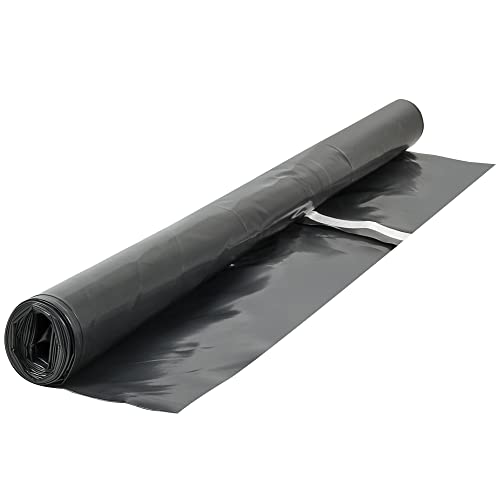 ROBERTS 70-115 Moisture Barricade Underlayment Film, For Laminate Floors, 6 Mil. Thick Polyethylene, Black ,120 Sq. Foot Roll