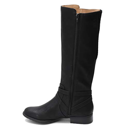 LifeStride Women's Xtrovert-Wc Knee High Boot, Black Wide Calf, 7.5 US