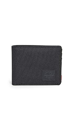 Herschel unisex adult Roy Rfid Bi Fold Wallet, black, One Size US