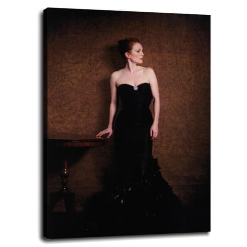 PENCHAIN Julianne Moore Wall Art Canvas Prints Poster For Home Office Decorations With Framed 20'x16'
