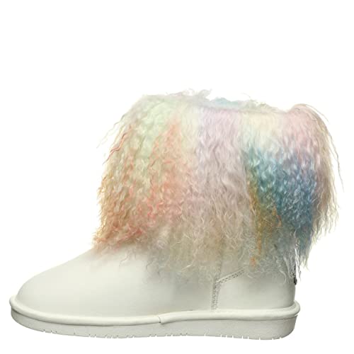 BEARPAW Women's Boo Rainbow Size 8 | Women's Boot Classic Suede | Women's Slip On Boot | Comfortable Winter Boot
