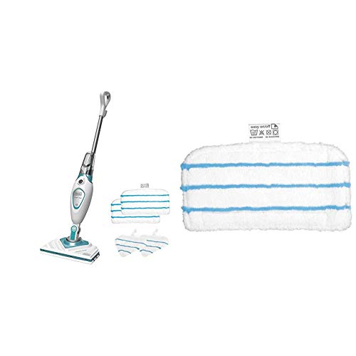 beyond by BLACK+DECKER steam-mop with Extra Washable Microfiber Pads, 2pk (BDH1715SMAPB & SMP20)