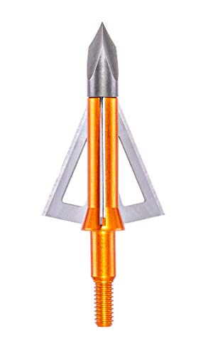 Muzzy Bowhunting 3 Blade Archery Arrow Crossbow Broadhead 100 or 125 Grain - 6 Count(Pack of 1)