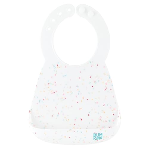 Bumkins Bibs, Silicone Bibs for Babies, Baby Bib for Girl or Boy, Silicone Pocket Bib, Baby and Toddler Bib for 6-24 Months, Baby Bib for Eating, Feeding Bib