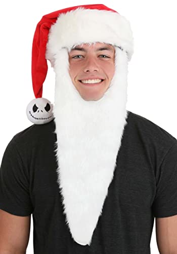 Jack Skellington Nightmare Before Christmas Santa Hat Standard Red