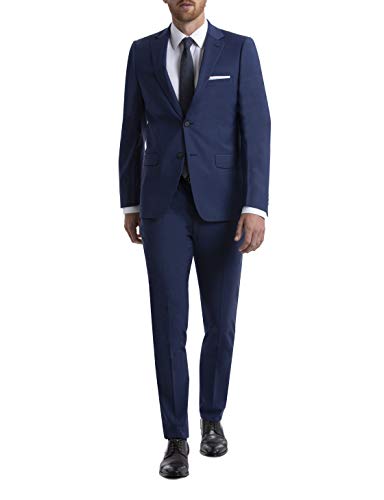 Calvin Klein Skinny Fit Men’s Suit Separates with Performance Stretch Fabric, Blue, 32W x 34L