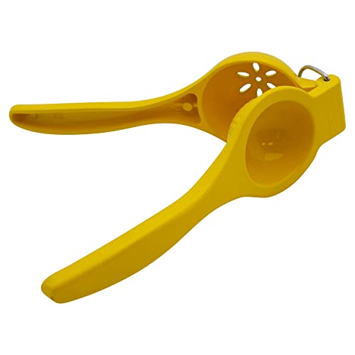 IMUSA Lime or Lemon Manual Squeezer, Citrus Juicer for Max Extraction, Yellow