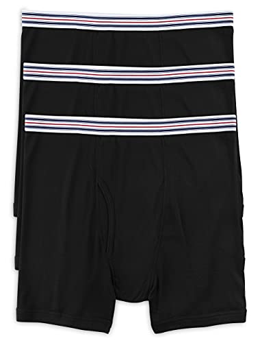 Harbor Bay by DXL Men's Big and Tall 3-pk Boxer Briefs Black 5XL