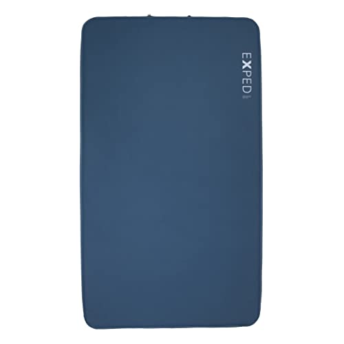 Exped DeepSleep Mat 7.5 Duo | Self-Inflating Camping Pad for Two | Durable Comfort | Warm & Packable Sleeping Mat, Ocean, Duo Medium