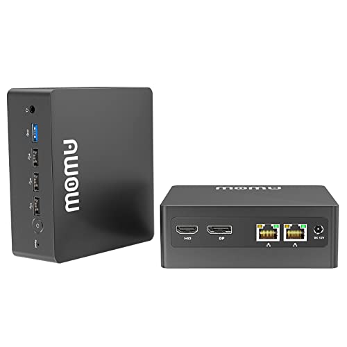 AWOW Mini PC Intel Gen12 Quad Core 3.40GHz, 16GB DDR5 4800MHz 512GB M.2 SSD Mini Desktop Computer, Micro PC Dual Display HDMI DP 4K@60Hz Dual Gigabit Ethernet, WiFi5/BT5.2/USB3.0