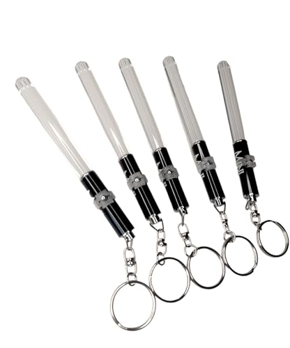 WHITE Mini Light Saber Keyring Party Clubs Light Sticks LED dance Jedi parties V. Cool RED, GREEN, BLUE, PINK (WHITE) …