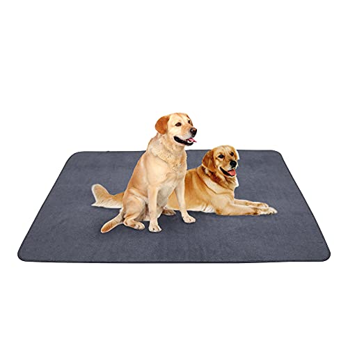 Peepeego Non-Slip Dog Pads Extra Large 72' x 72', Washable Puppy Pads with Fast Absorbent, Reusable, Waterproof for Training, Whelping, Housebreaking, Incontinence, for Playpen