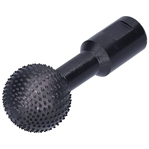 Orenic Woodworking Spherical Grinding Head, Durable Tool for Metal Processing Tool Manufacturing, Sphere Rotary Burr, Carbon Steel File, Grinder Attachment for Deburring, Grinding, Carving & Polishing