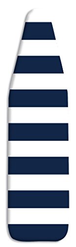 Whitmor Standard Scorch Resistant Navy Stripe Ironing Board Cover and Pad, 54' x 15'