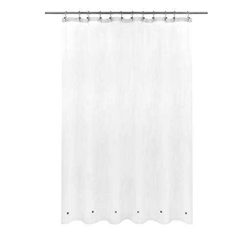 Barossa Design Frosted Shower Curtain Liner with 6 Magnets - Waterproof PEVA Shower Liner for Bath Tub, 72' x 72' Standard Size, PVC Free, Metal Grommets - Frost, 72x72