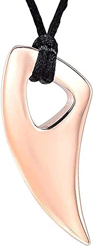 ZHZG Dog Urns Men's Necklace Steel Pendant Souvenir Rose Gold Cremation Necklace Souvenir 316L Stainless Steel Memorial Jewelry Cigarette Pendant Men and Women