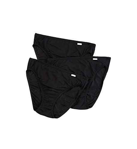 Jockey Women's Underwear Supersoft French Cut - 3 Pack, Black, 8