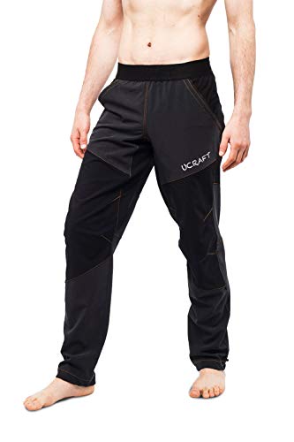 Ucraft - Anti-Gravity and Bouldering Unisex Pants, 5 Pockets, 5 Fabrics (Graphite, L)