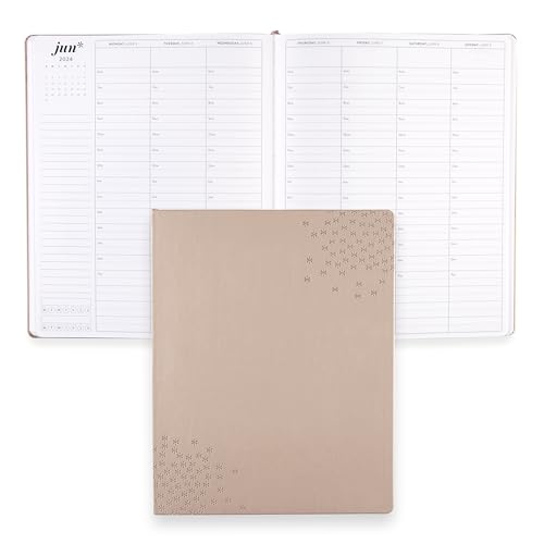 Erin Condren 8x10 Softbound LifePlanner (January 2024 - December 2024) - Mauve Asterisks, hourly layout