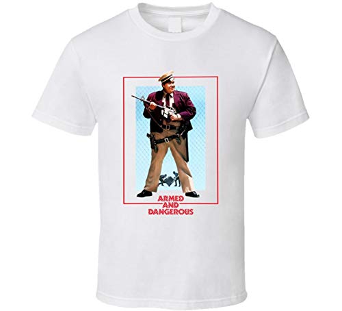 Armed and Dangerous John Candy Retro 80's Comedy T Shirt XL White