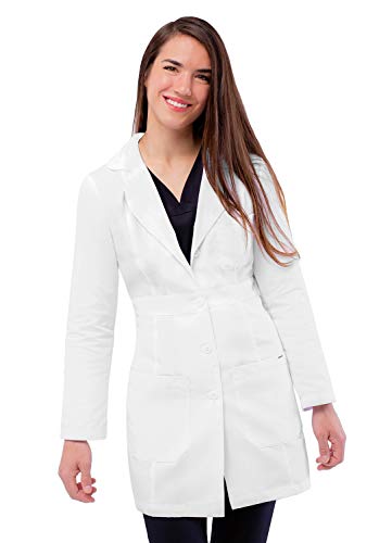 Adar Universal Lab Coats for Women - Belted 33' Lab Coat - 2817 - White - S