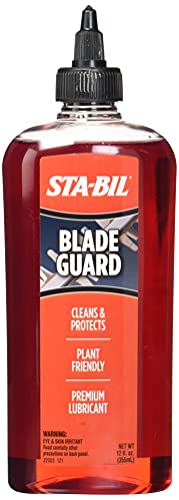 STA-BIL Blade Guard - Premium Lubricant, Helps Maintain Edge, Will Not Harm Plants, Protects Against Rust and Corrosion, Safe for Use On Gas Electric Equipment, 12oz (22503), Orange
