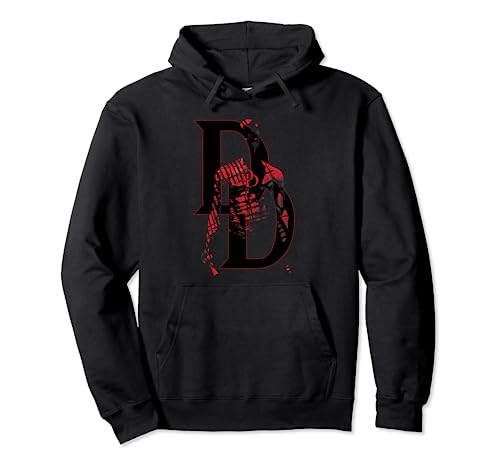 Marvel Daredevil Man Without Fear Shadow Logo Hoodie Pullover Hoodie