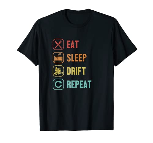 Eat Sleep Drift Repeat Motorized Drifting Drift Trike T-Shirt