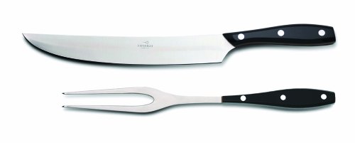 Consigli'Chianino' 2-Piece Black Metacrylate Handle Carving Knives