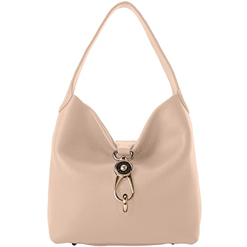 Dooney & Bourke Handbag, Pebble Grain Small Logo Lock Sac Shoulder Bag - Blush