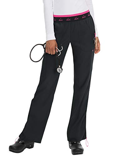 KOI Lite 720 Women's Spirit Scrub Pant (Black, Large)