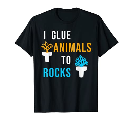 Funny Saltwater Aquarium Frag Glue Animals To Rocks Aquarist T-Shirt