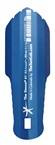 The Deuce(R) Ultralight Backpacking Potty Trowel - in 3 Sizes (#1, madeinUS-Blue)