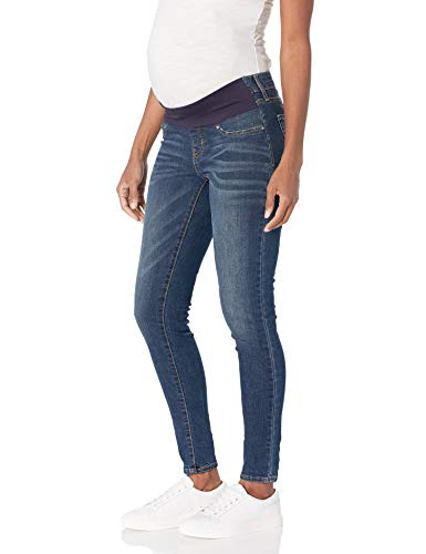 Signature by Levi Strauss & Co. Gold Label Women's Maternity Baby Bump Skinny Jeans, blue laguna, Medium