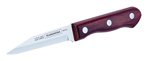 Tramontina Paring Knife 3' Stainless Steel Display, Redwood