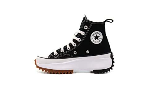 Converse Run Star Hike Hi Sneakers, Black/White/Gum, 10 US Women/8.5 US Men