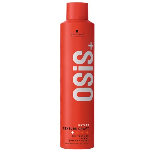 OSiS+ Texture Craft – Volumizing Dry Texture Spray - Root Lift with Natural Feel and Shine – Lightweight Hair Styling Product – Brushes Out Easily, 7.7 oz