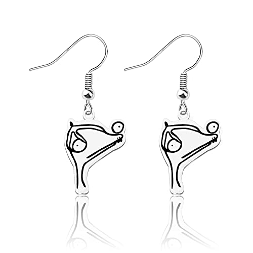 OKEYCH Rumple Book Inspired Gift Matthew Earrings Spencer Reid Jewelry TV Show Merchandise (Matthew Earrings)