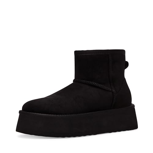 Steve Madden Women's Enchanting Ankle Boot, Black Suede, 8