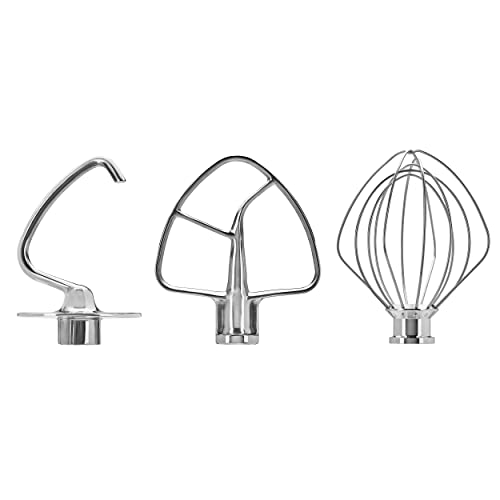 KitchenAid Stainless Steel 3 Piece Kit for 4.5 and 5 Quart KitchenAid Tilt-Head Stand Mixers