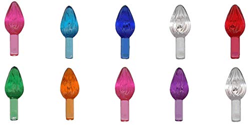 Creative Hobbies Ceramic Christmas Tree Replacement Lights, Medium Twist Light Ornaments, Multi Colors, 144 Piece Pack