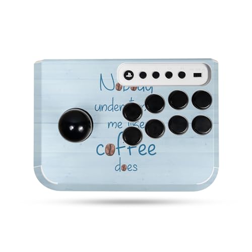 Gaming Skin Compatible with Hori Fighting Stick Mini (PS5, PS4, PC) - Coffee Understands Me - Premium 3M Vinyl Protective Wrap Decal Cover - Easy to Apply | Crafted in The USA by MightySkins
