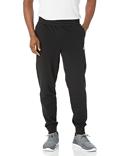 Champion Authentic Originals Men's Sueded Fleece Jogger Sweatpants , Black , Medium