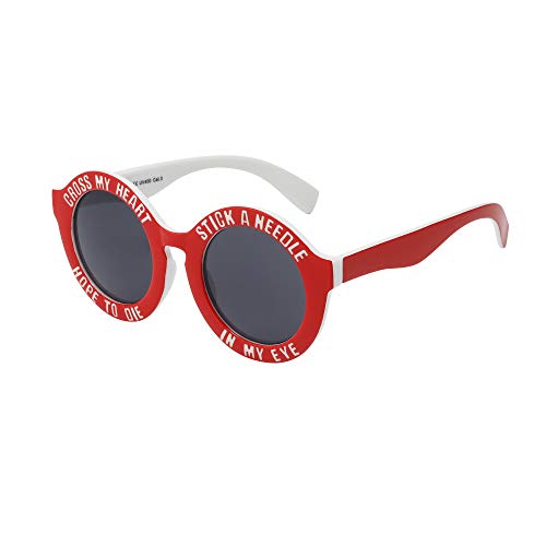 ASVP Shop Cross My Heart & Hope To Die Stick a Needle in My Eye Sunglasses (Red)