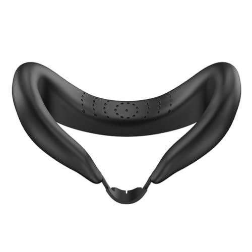 Silicone Face Cover for Quest3, Sweat-Proof PU Foam Cushion - VR Accessories, Full-Wrapped Light Blocking Silicone Face Pad Cover for Quest3