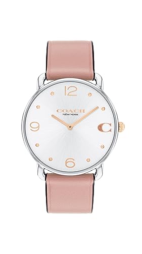 Coach Elliot Women's Watch | Quartz Movement | Water Resistant | Classic Minimalist Design for Every Occasion (Model 14504199), Blossom, 36 mm