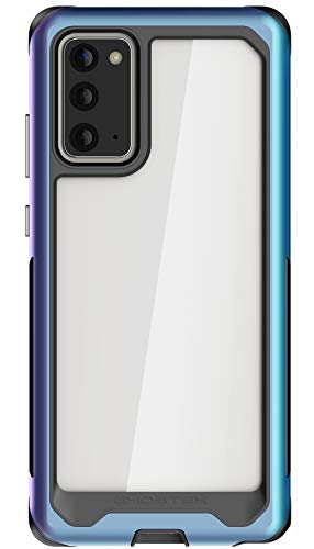 Ghostek Atomic Slim Phone Case for Note 20 5G Clear Mystic Aluminum Bumper Protector Super Rugged Heavy Duty Shockproof Protective Cell Phone Cover for 2020 Galaxy Note20 5G (6.7 Inch) - (Prismatic)
